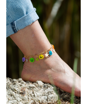 Smile, Be Happy Anklet