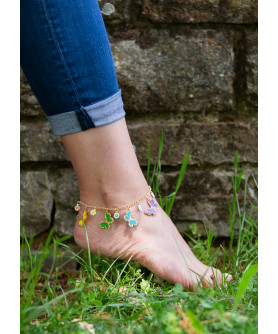 Grass & Butterflies Anklet