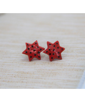 Ceramic Star Earrings
