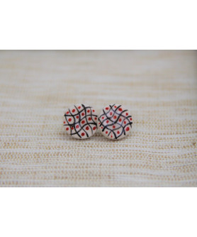Round Lines & Dots Earrings