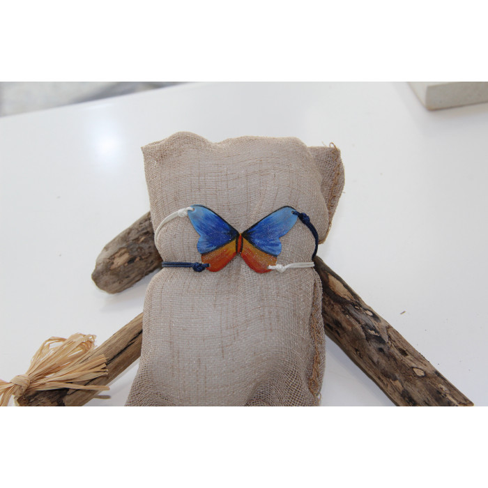 Blue-Orange Butterfly Βραχιόλι